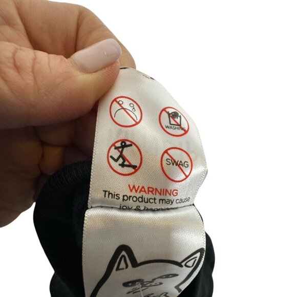 RIPNDIP Lord Nermal Long Sleeve Tee black Men's size medium Cat Graphic Shirt - Picture 8 of 12